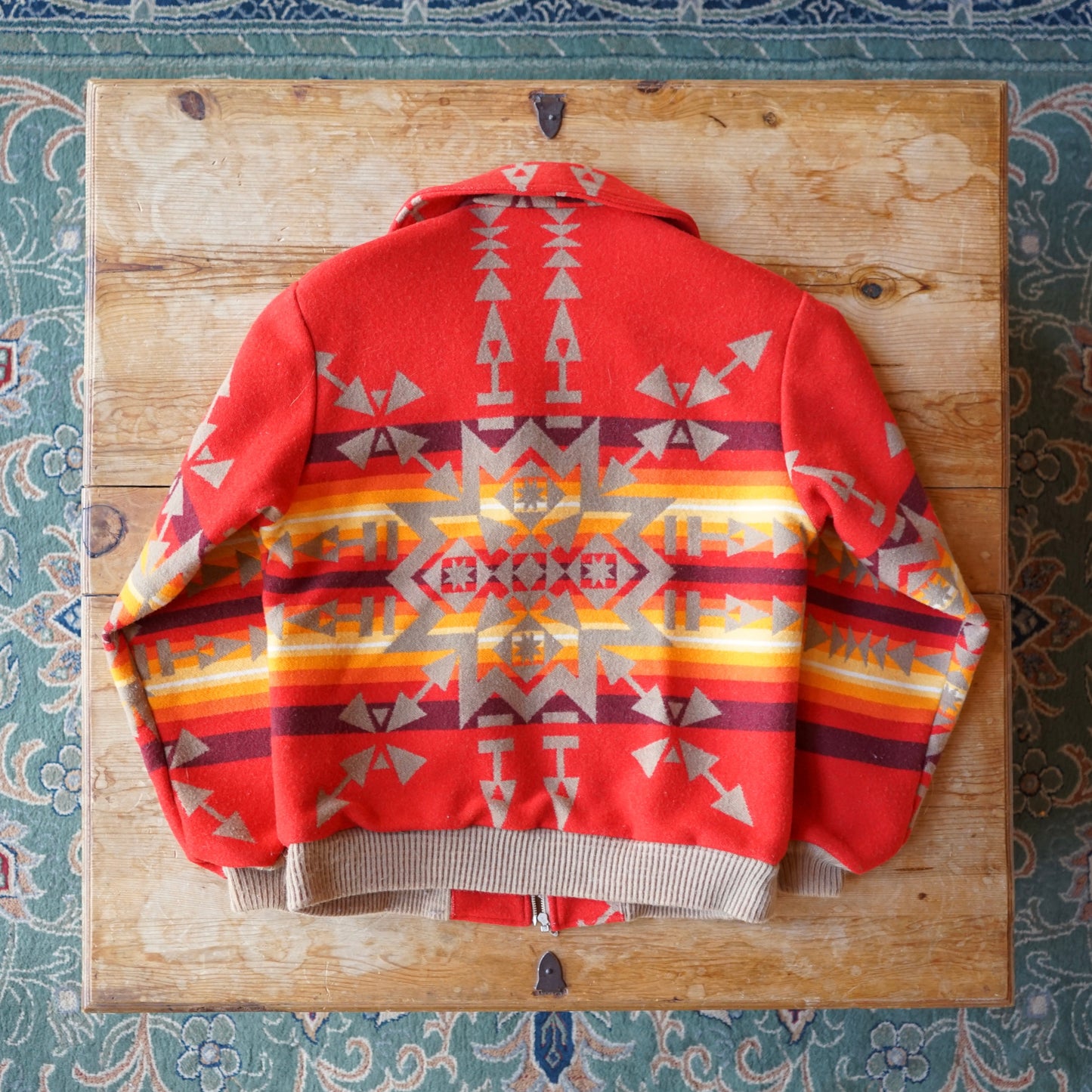 Vintage 1970s Mens Native Western Pendleton Bomber