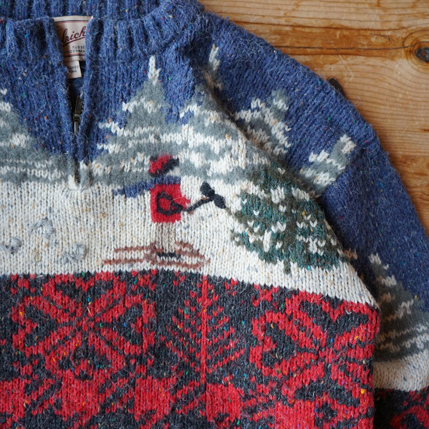 Vintage Woolrich Winter Scene Sweater Size M