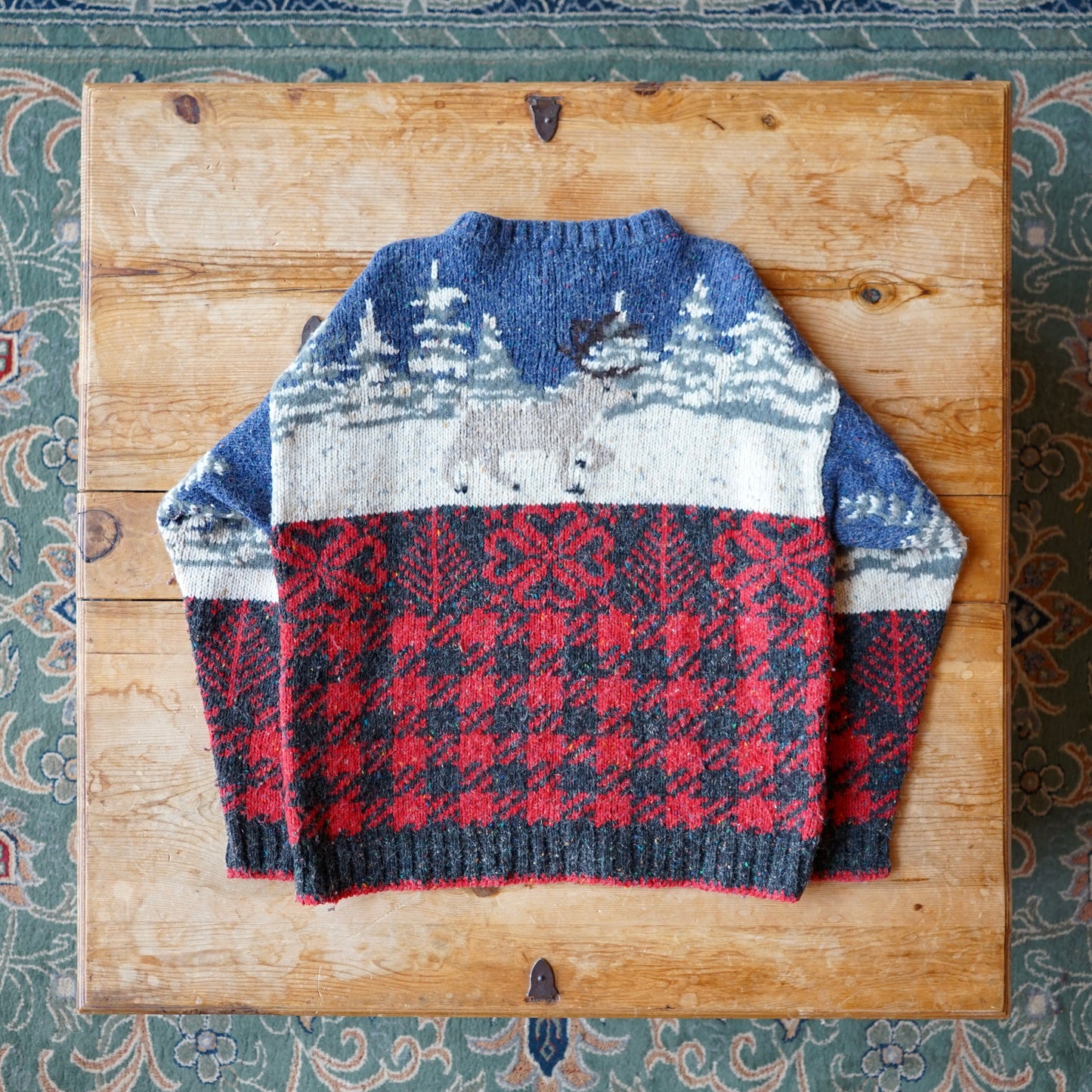 Vintage Woolrich Winter Scene Sweater Size M