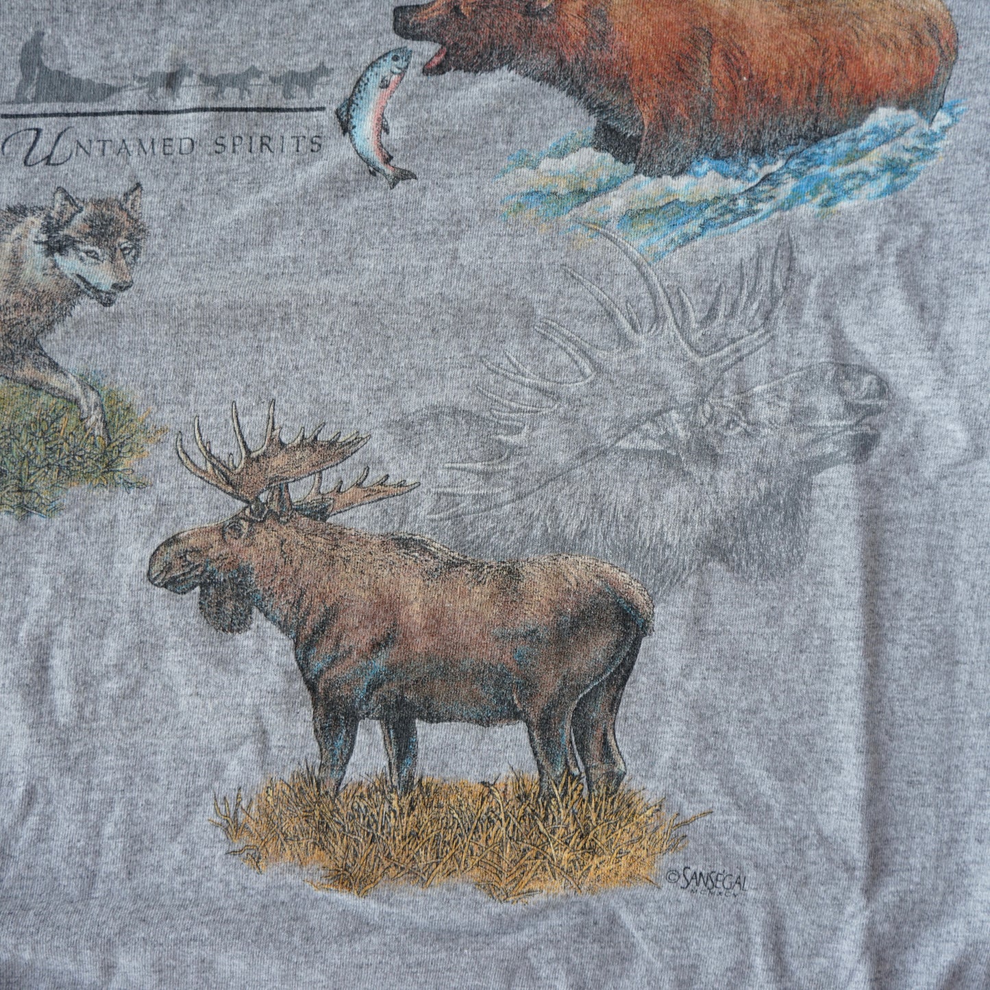 Vintage Untamed Spirits Alaska Tee Size L