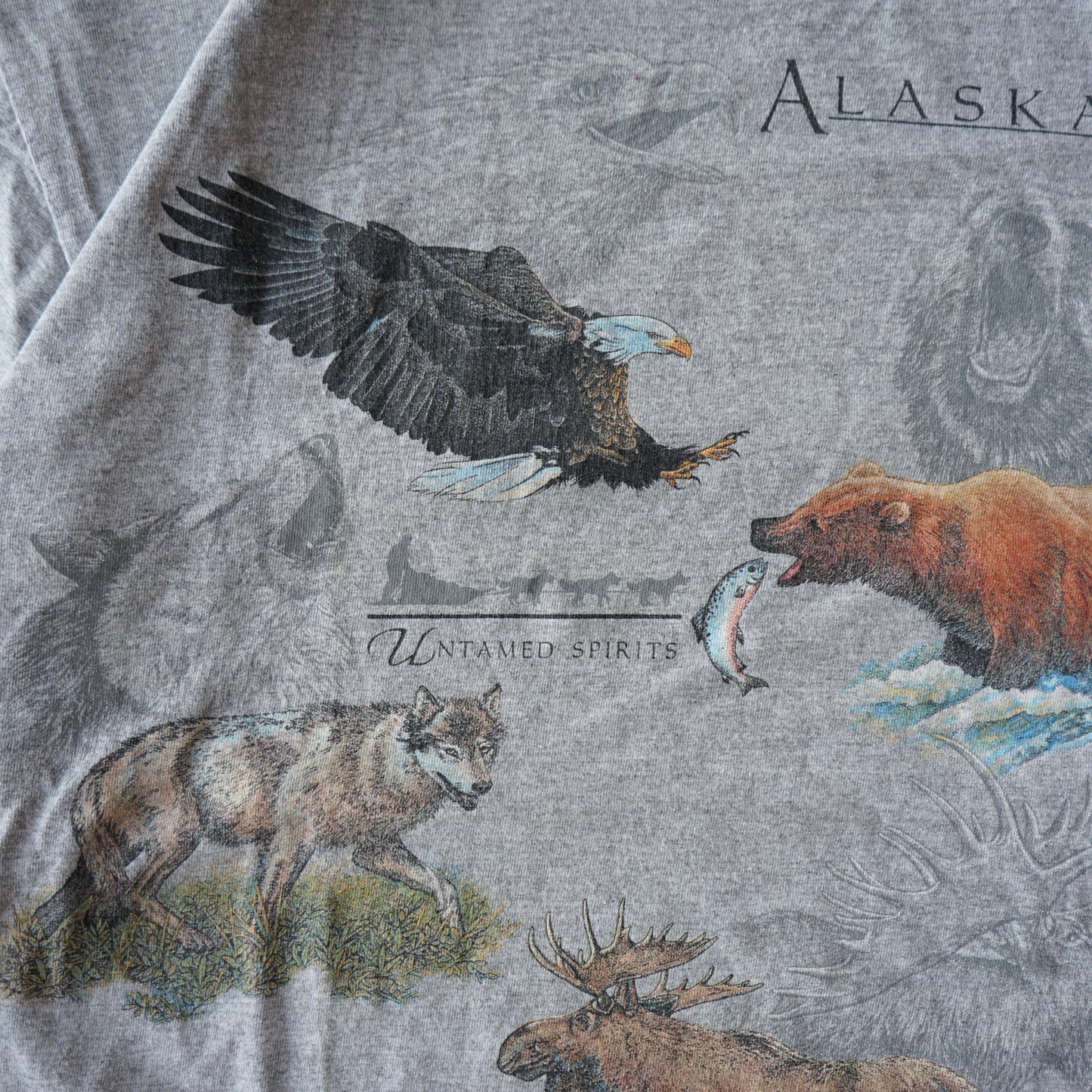 Vintage Untamed Spirits Alaska Tee Size L