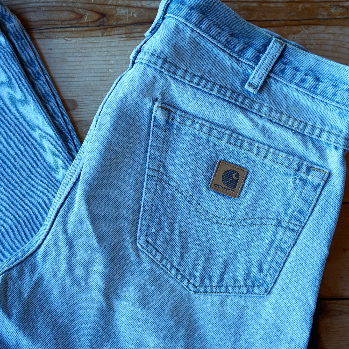 Vintage Faded Distressed Carhartt Jeans Size 36x32