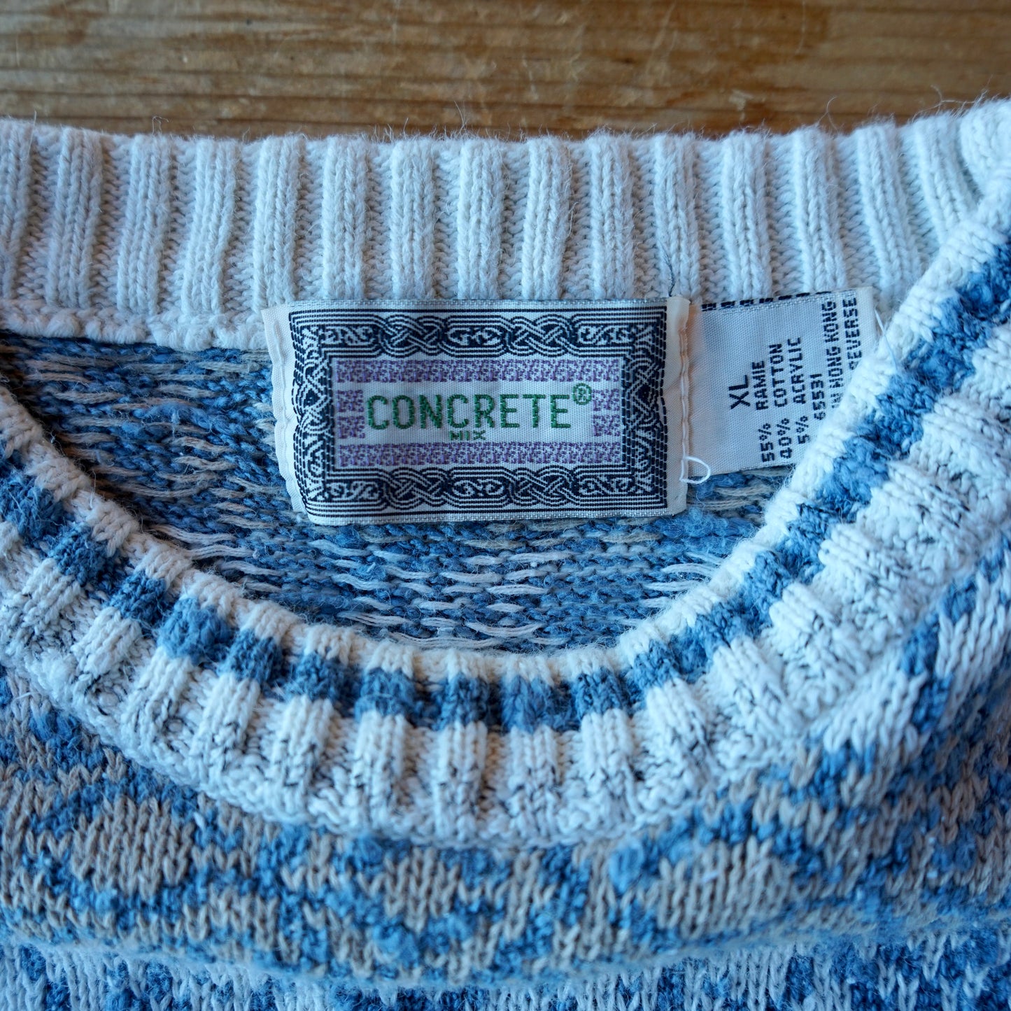 Vintage Concrete Mix Sweater Size XL/L