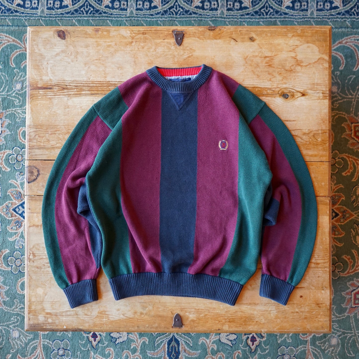 Vintage Tommy Hilfiger 100% Cotton Sweater Size L