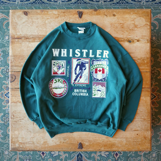 Vintage Whistler British Columbia Ski Sweatshirt Size L/XL