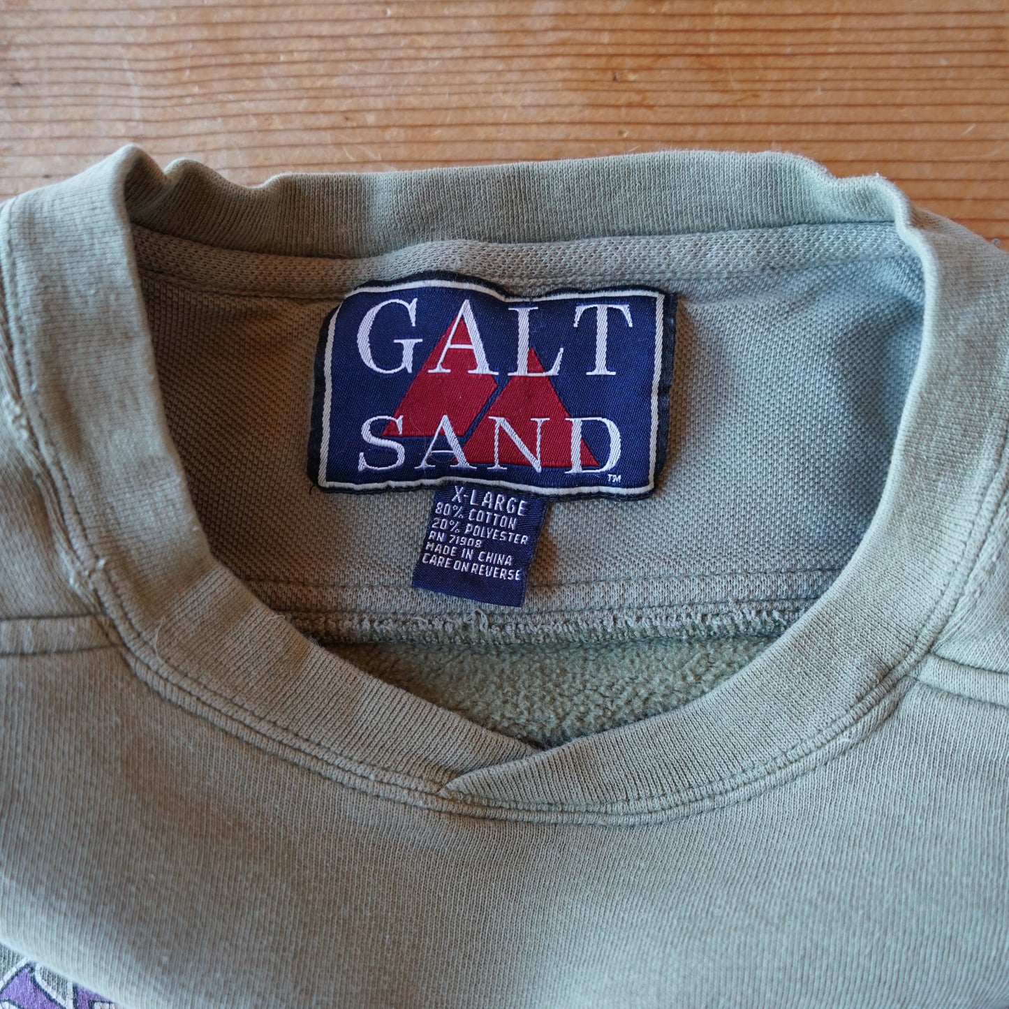 Vintage Distressed Galt Sand Lake Tahoe Sweatshirt Size XL