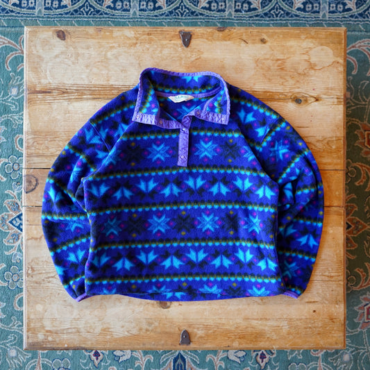 Vintage LL Bean Aztec WInter Fleece Size M/L