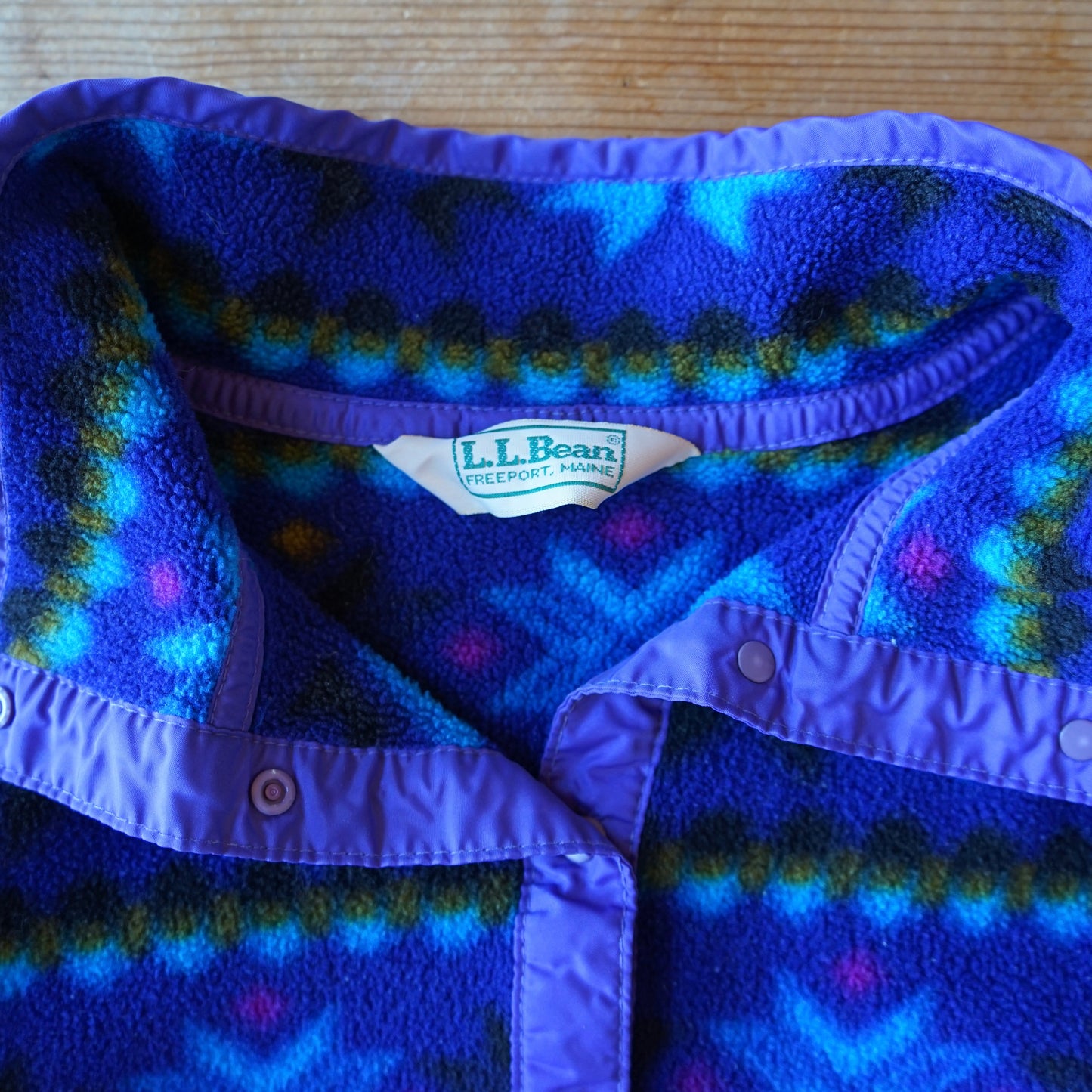 Vintage LL Bean Aztec WInter Fleece Size M/L