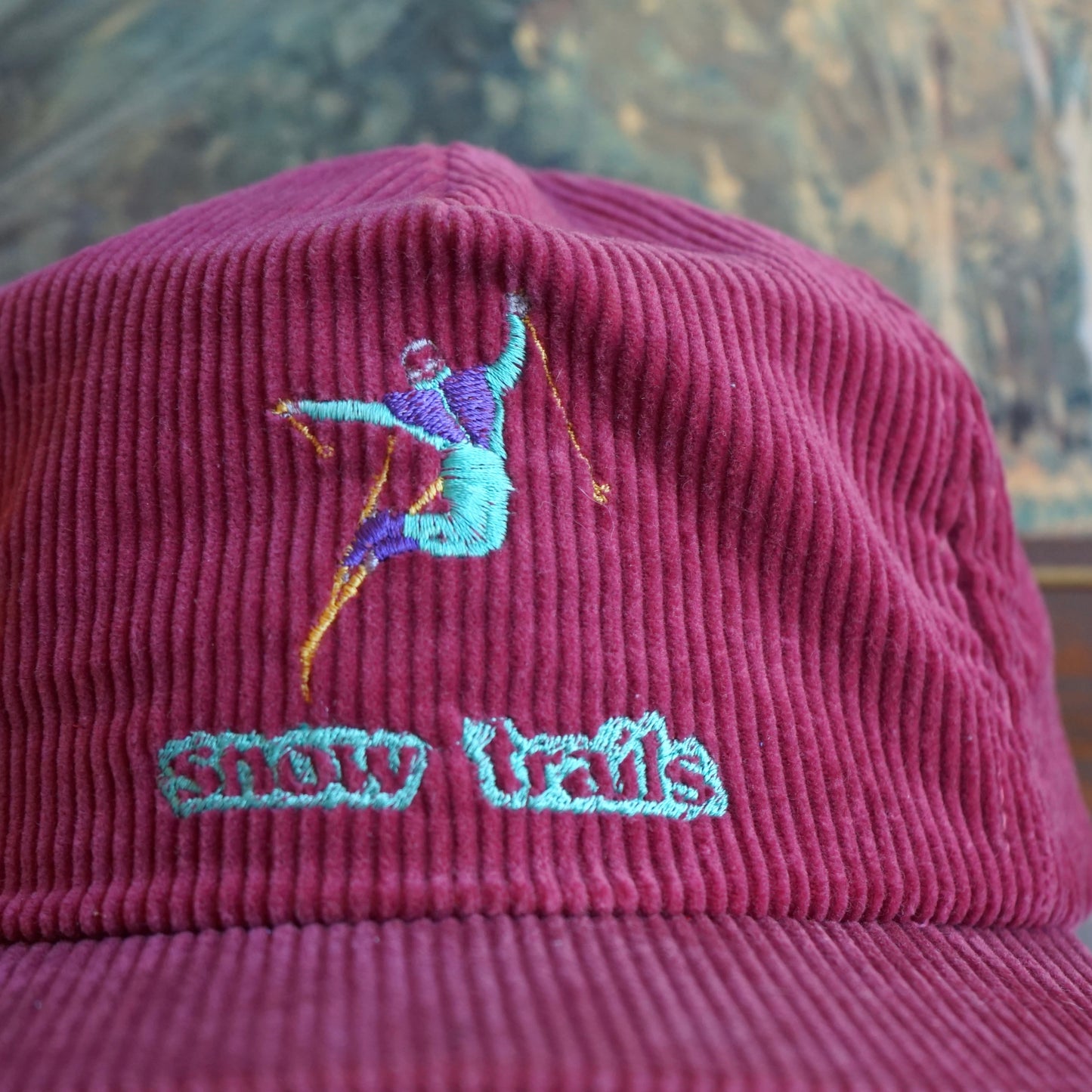 Vintage Snow Trails Ski Hat