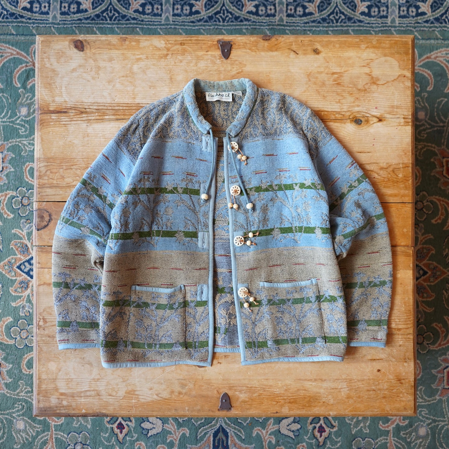 Vintage Flashback 100% Cotton Tapestry Jacket Size M