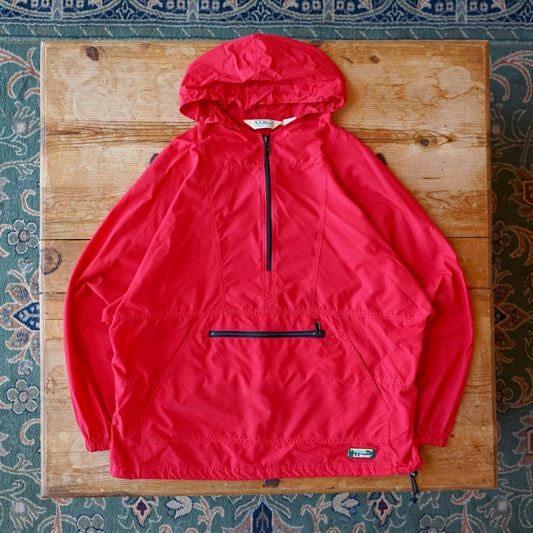 Vintage LL Bean Cherry Red Windbreaker Size L