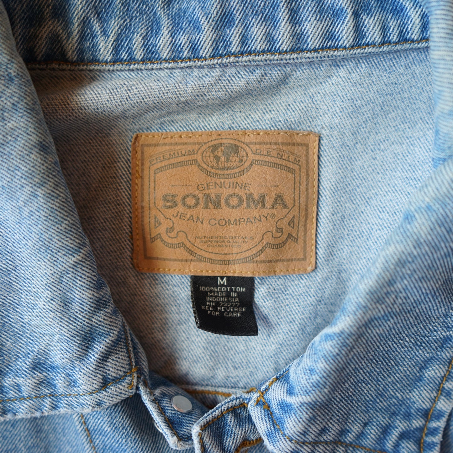 Sonoma Faded Denim Jacket Size Mens M