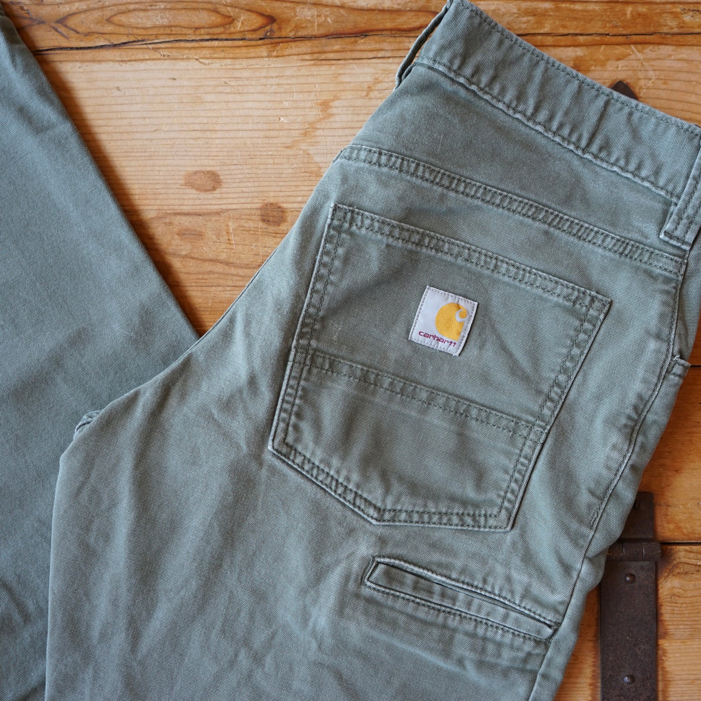 Carhartt Olive Relaxed Fit Workpants Size 29x32