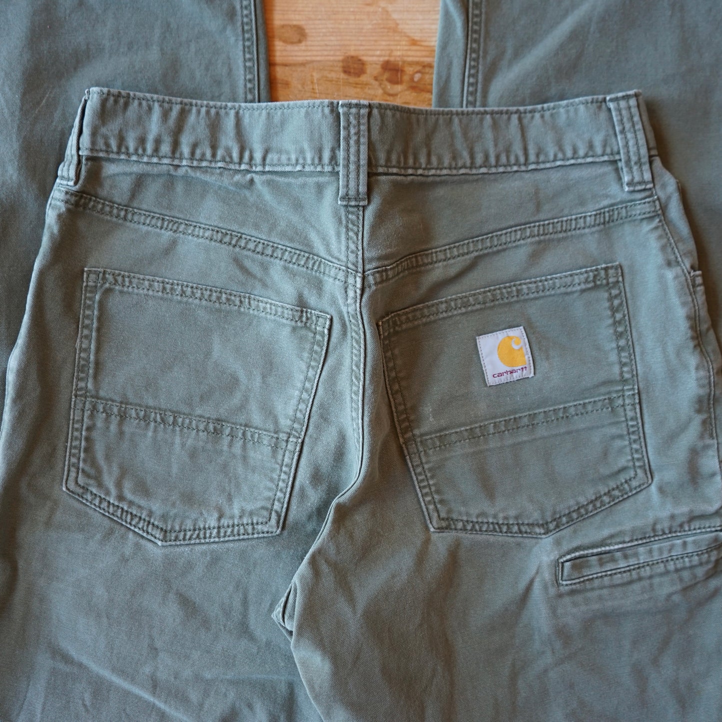 Carhartt Olive Relaxed Fit Workpants Size 29x32