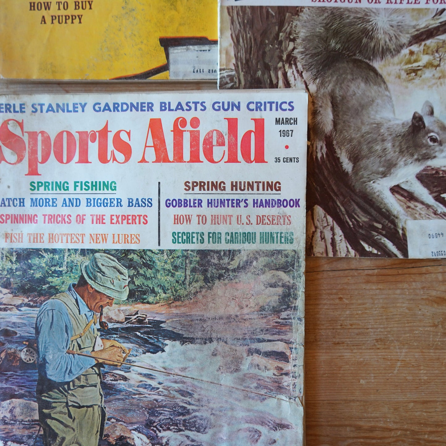 1967 Lot of 5 Sports Afield Magazines