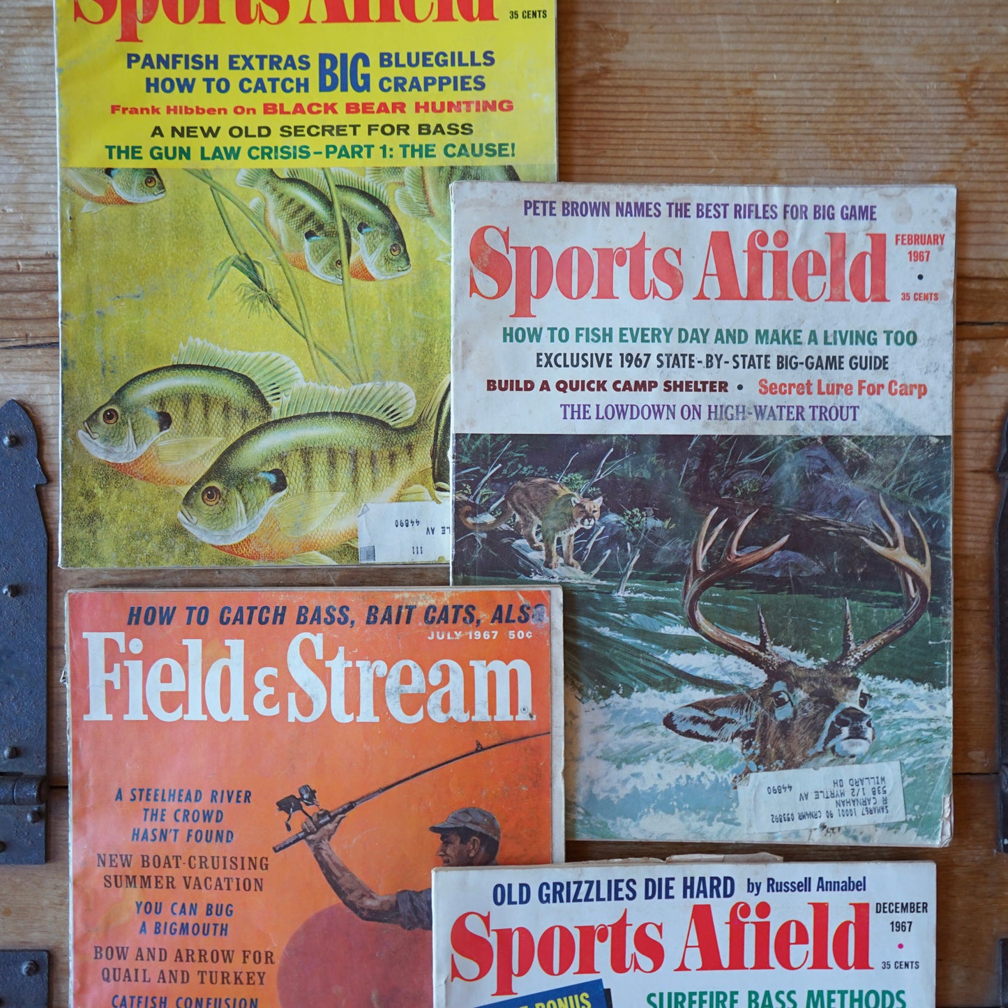 1967 Lot of 5 Sports Afield Magazines