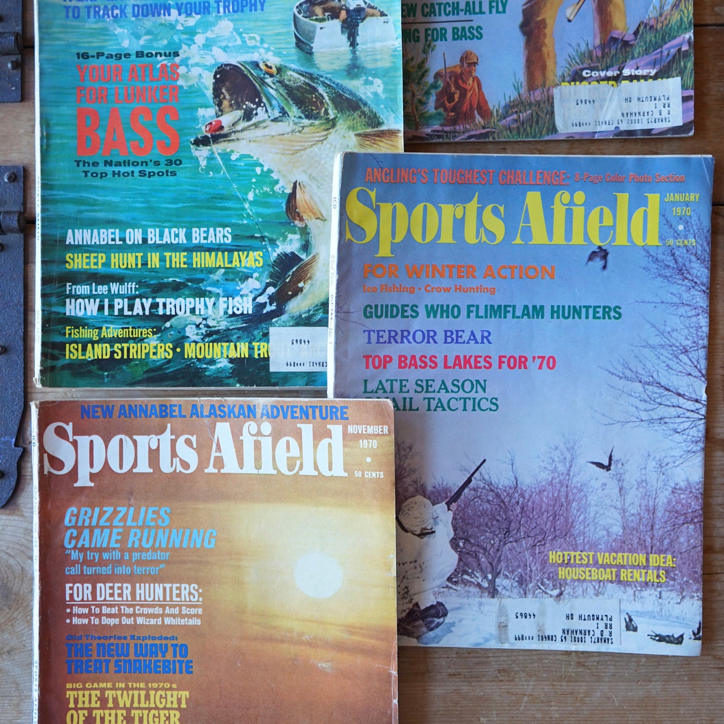 1970 Lot of 5 Sports Afield Magazines