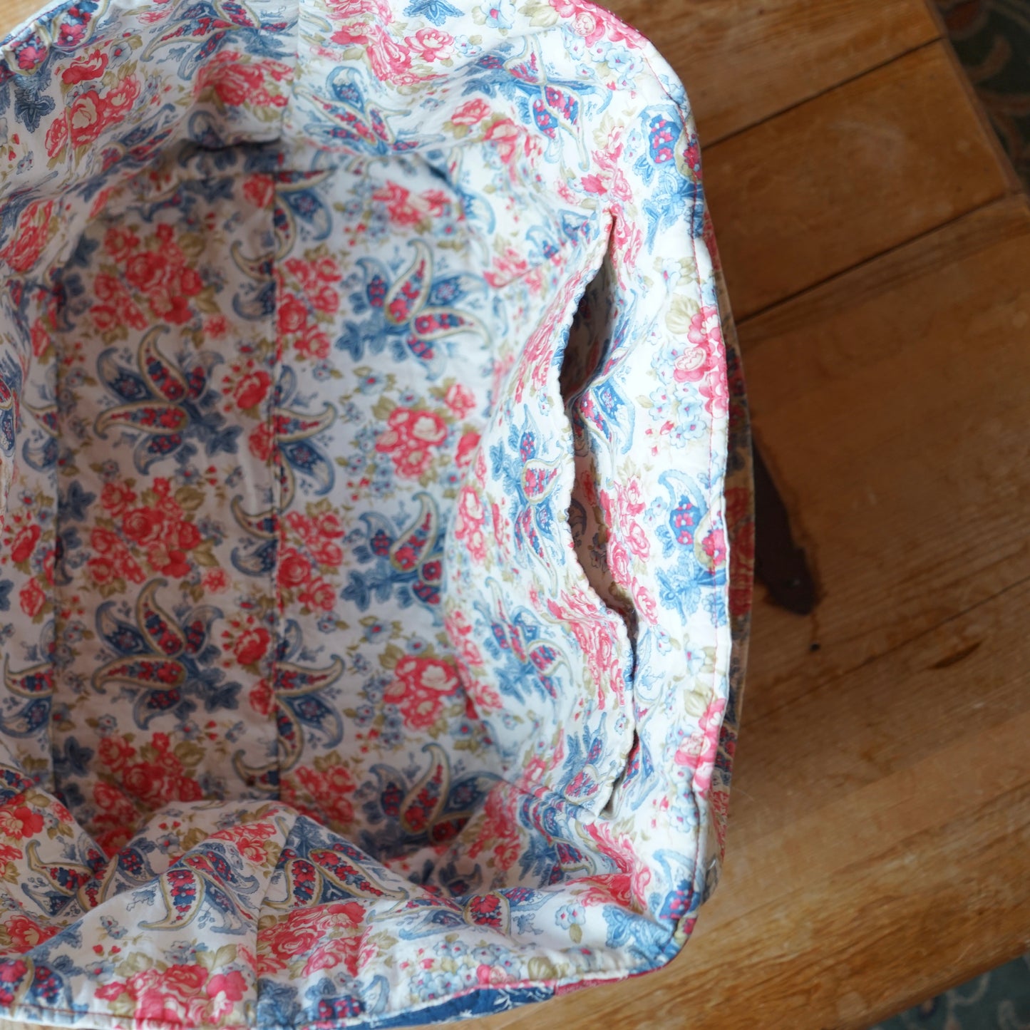 Large Handmade Patch Quilt Tote Bag