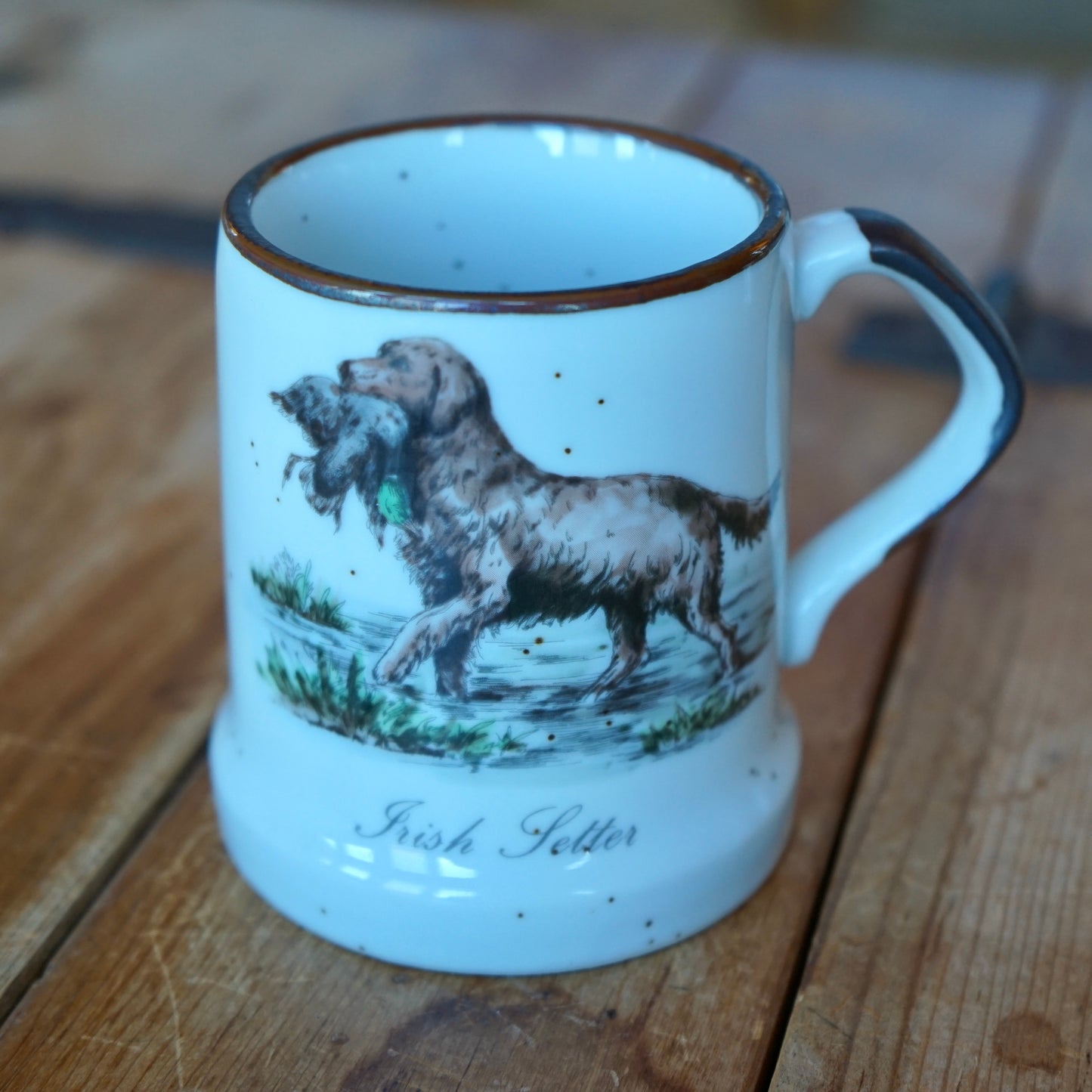 Vintage Irish Setter Hunting Mug