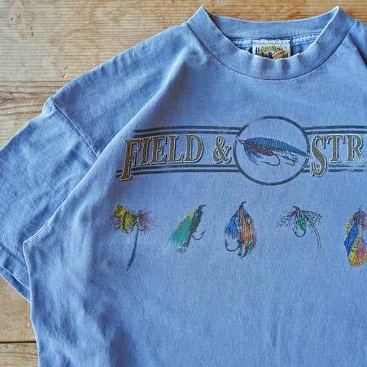 Vintage Faded Field & Stream Fishing Tee Size XL/XXL