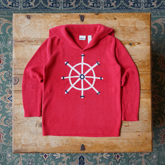 Vintage Nautical Villager Sport Sweater Size M