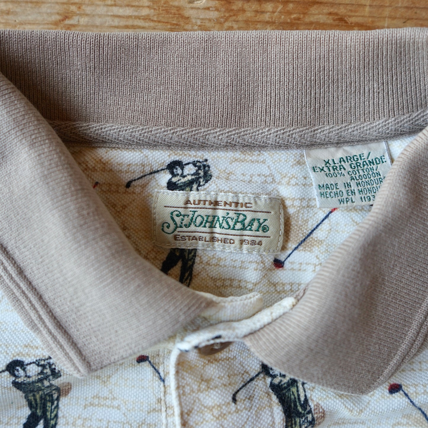 Vintage St John's Bay Golf Polo Size L/XL