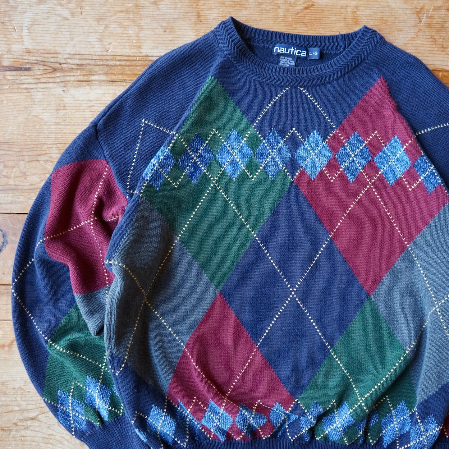 Vintage Nautica Golf Sweater Size L