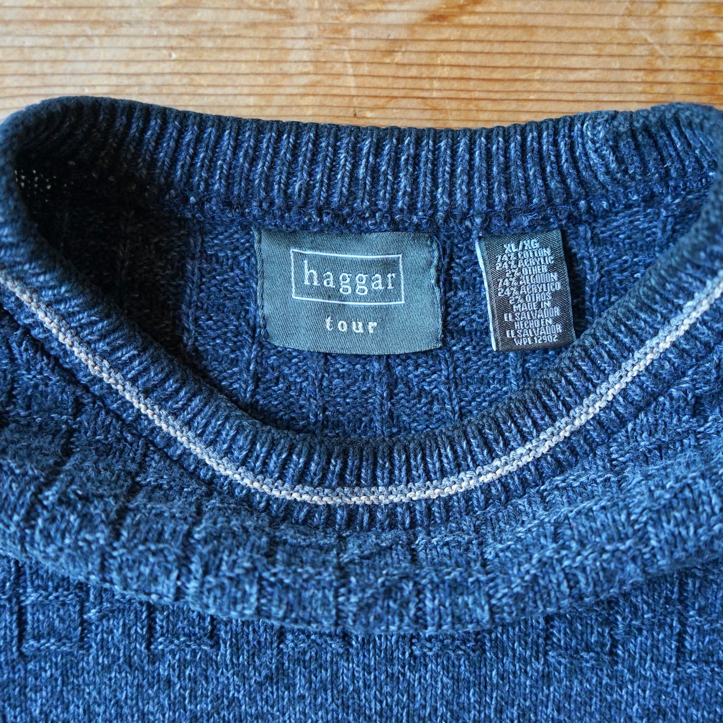 Vintage Haggar Embroidered Golf Sweater Size XL