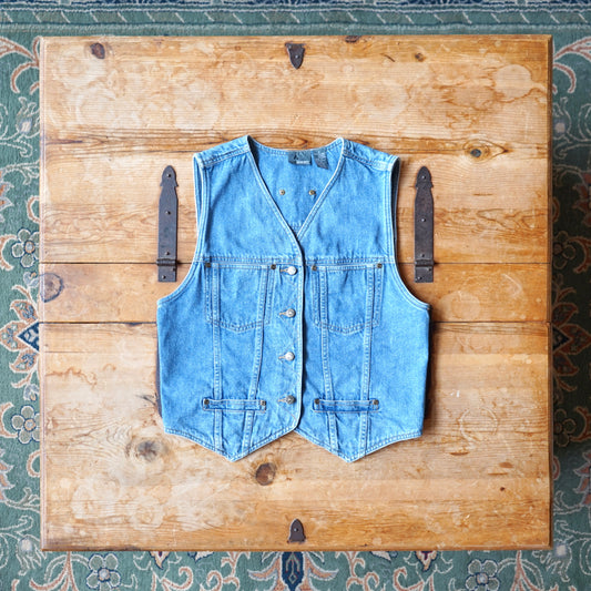 Vintage Liz Wear Denim Vest Size S/M