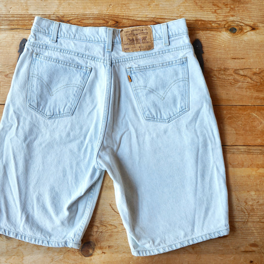 Vintage Faded Relaxed Fit Orange Tab Levi Jorts Size 32