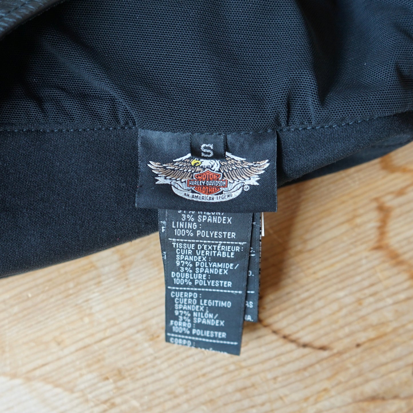 Vintage Harley Davidson Leather Halter Top Size S