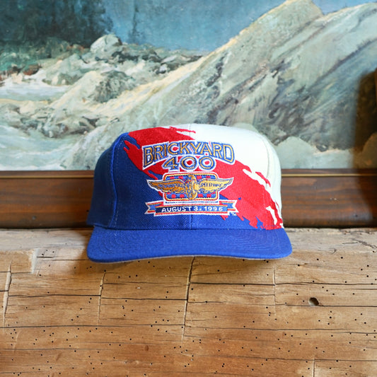 Vintage 1996 Brickyard 400 Indianapolis Motor Speedway Snapback Logo 7 Hat