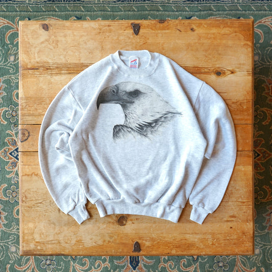 Vintage Gray Eagle Sweatshirt Size M