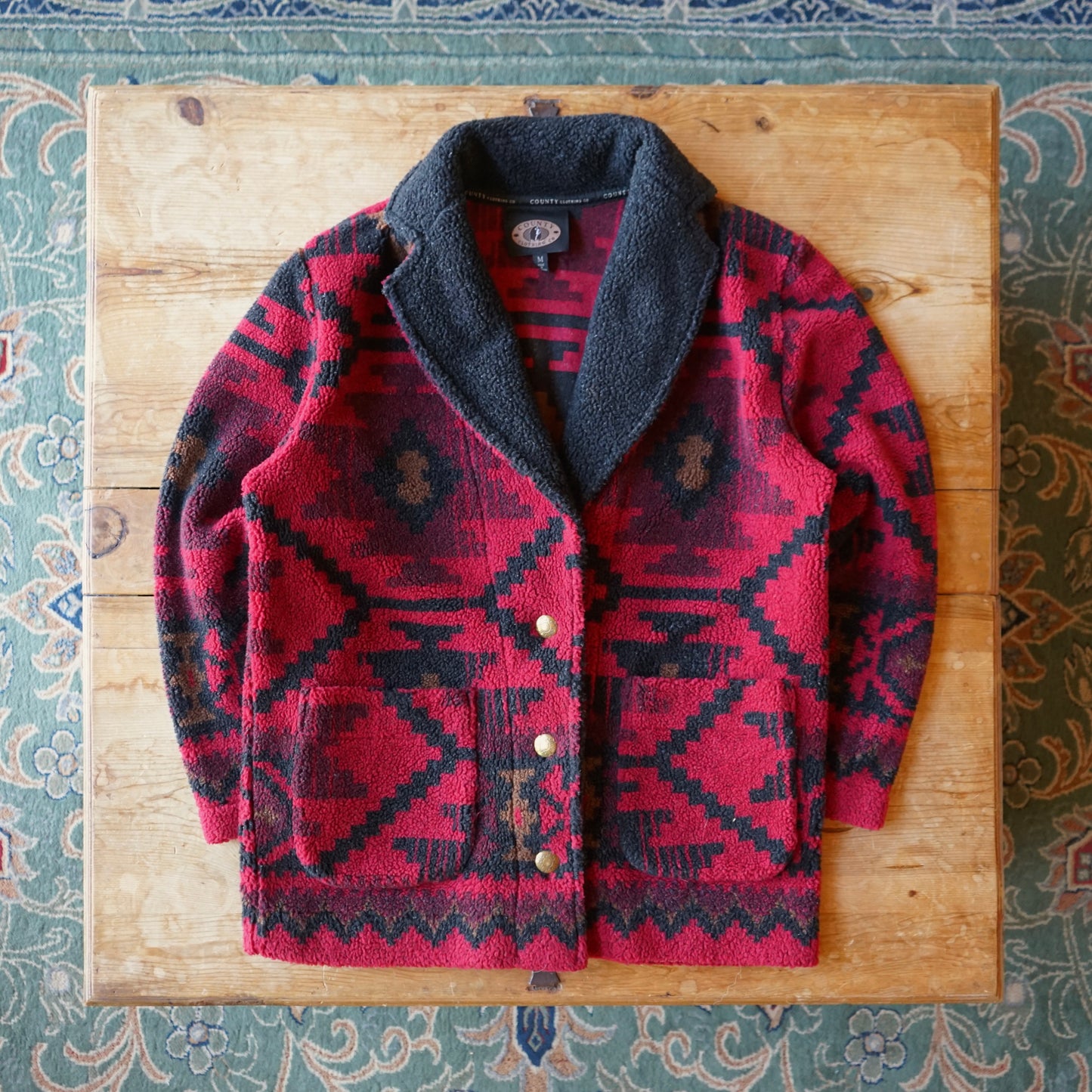 Vintage County Clothing Western Fleece Cardigan Size M/L