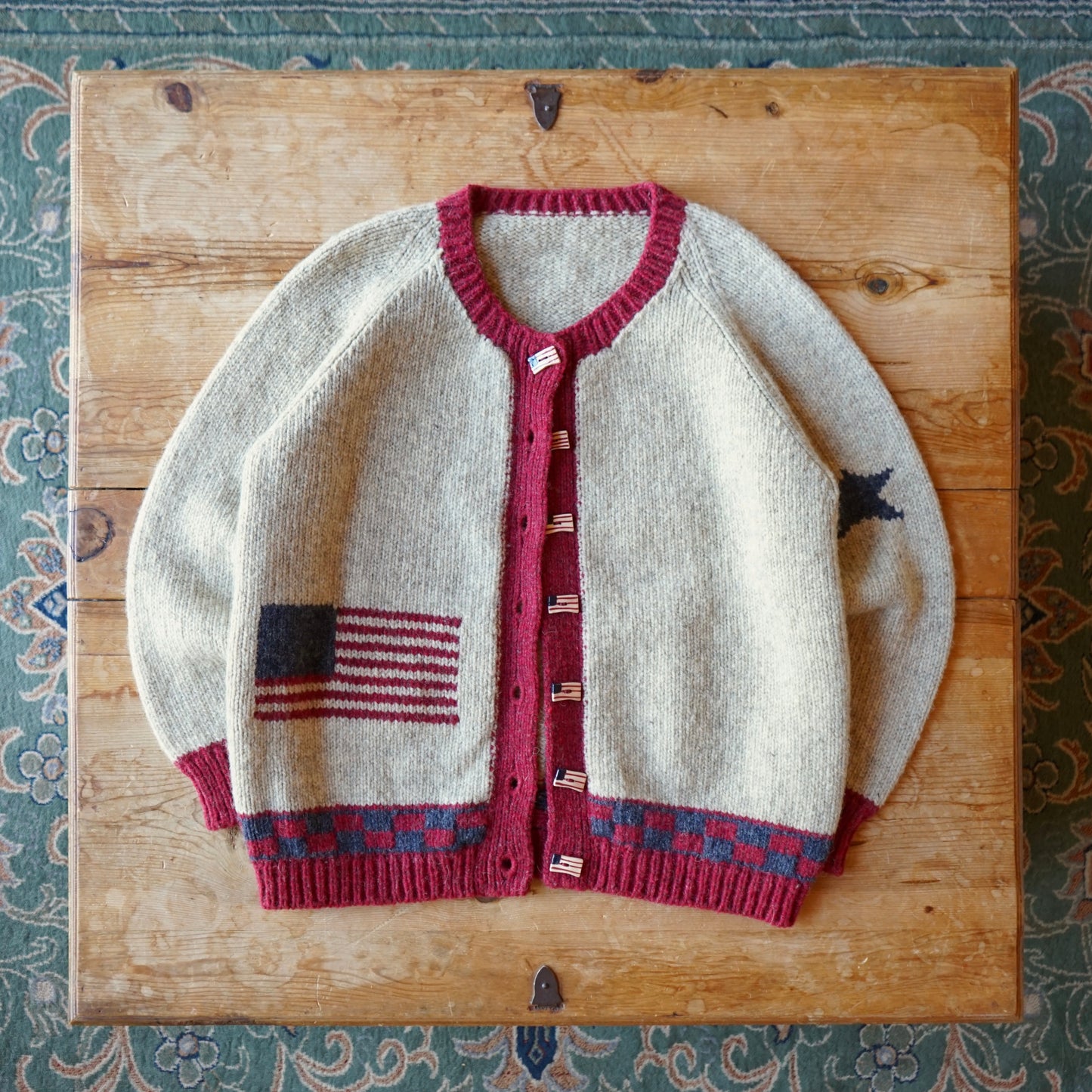 Vintage Handmade Americana Sweater Size L