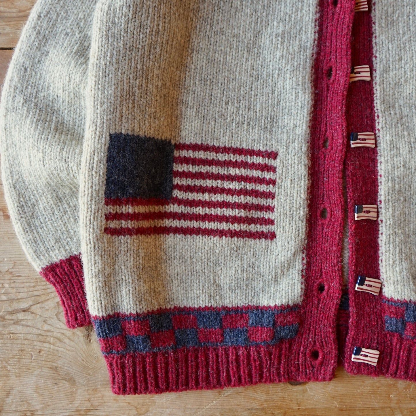 Vintage Handmade Americana Sweater Size L