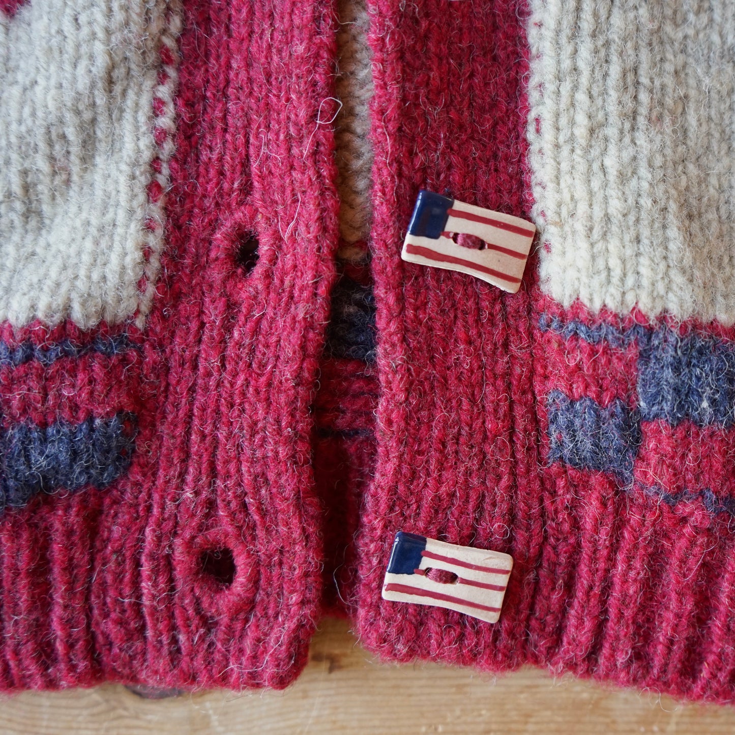 Vintage Handmade Americana Sweater Size L