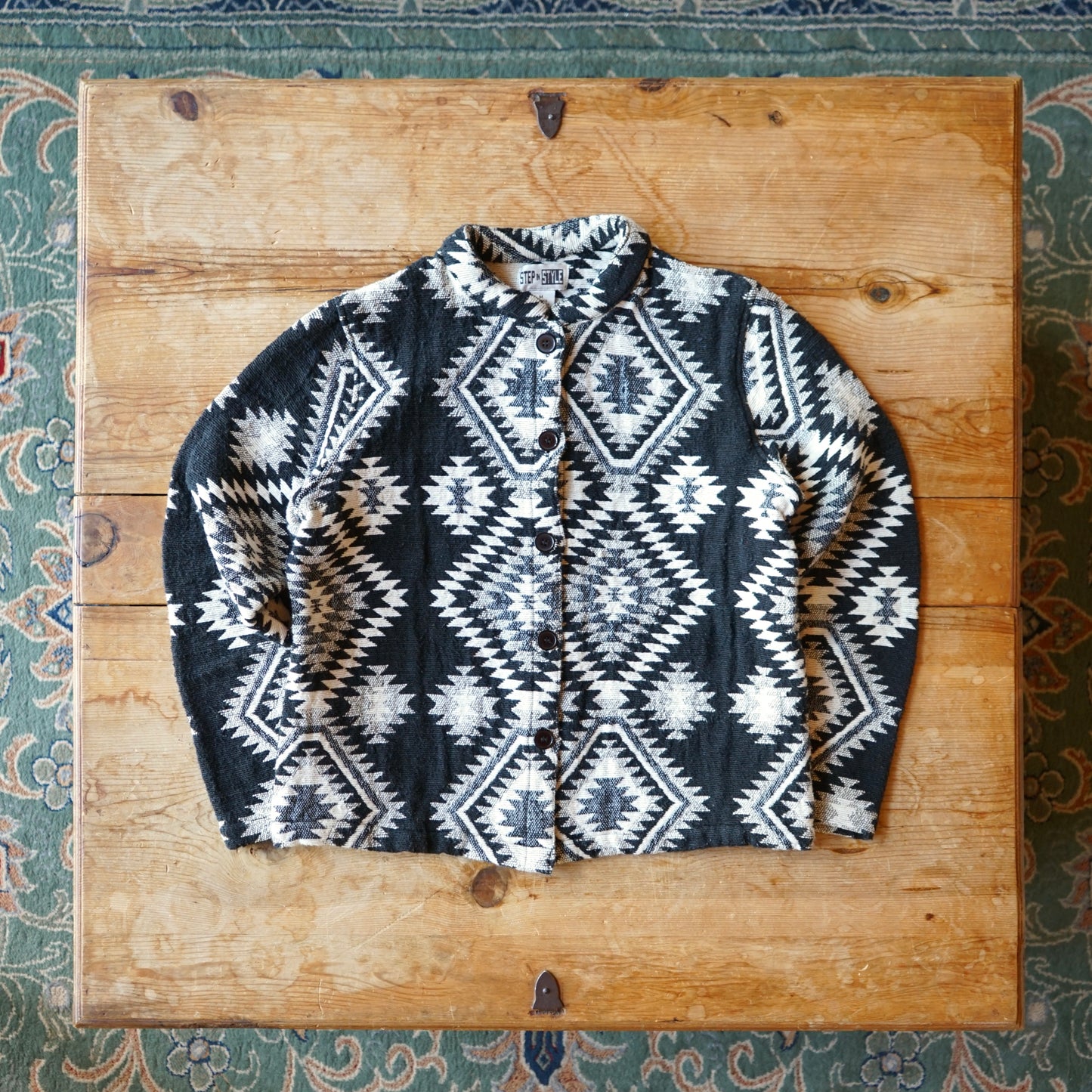 Vintage Step in Style Tapestry Jacket Size S/M