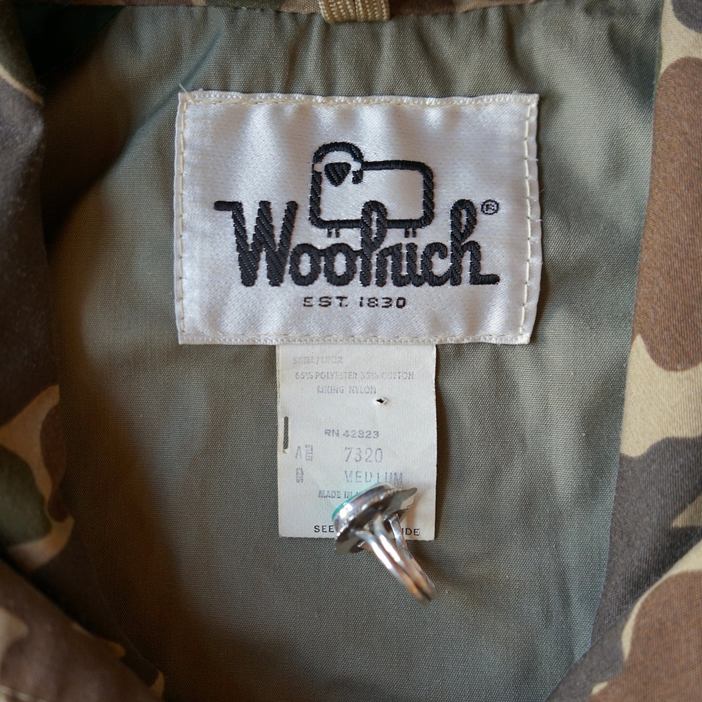 Vintage Woolrich Duck Camo Jacket Size M