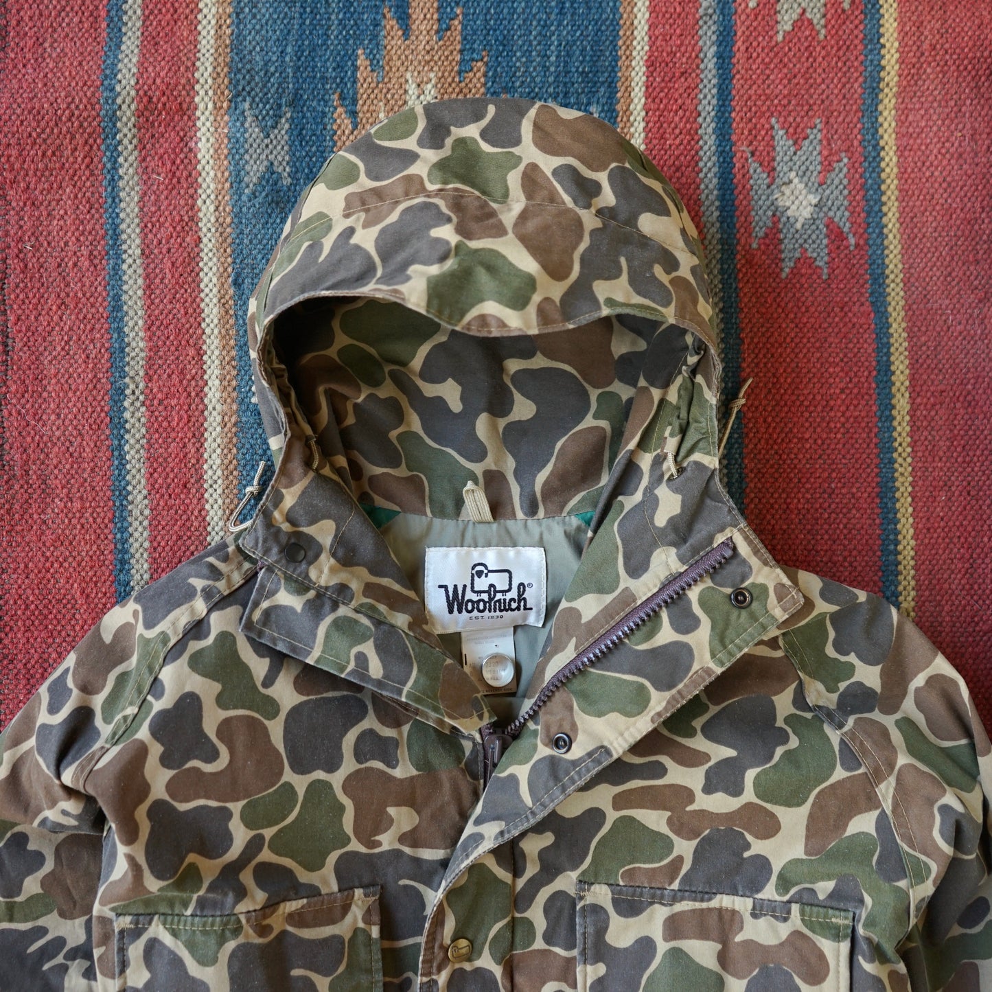 Vintage Woolrich Duck Camo Jacket Size M