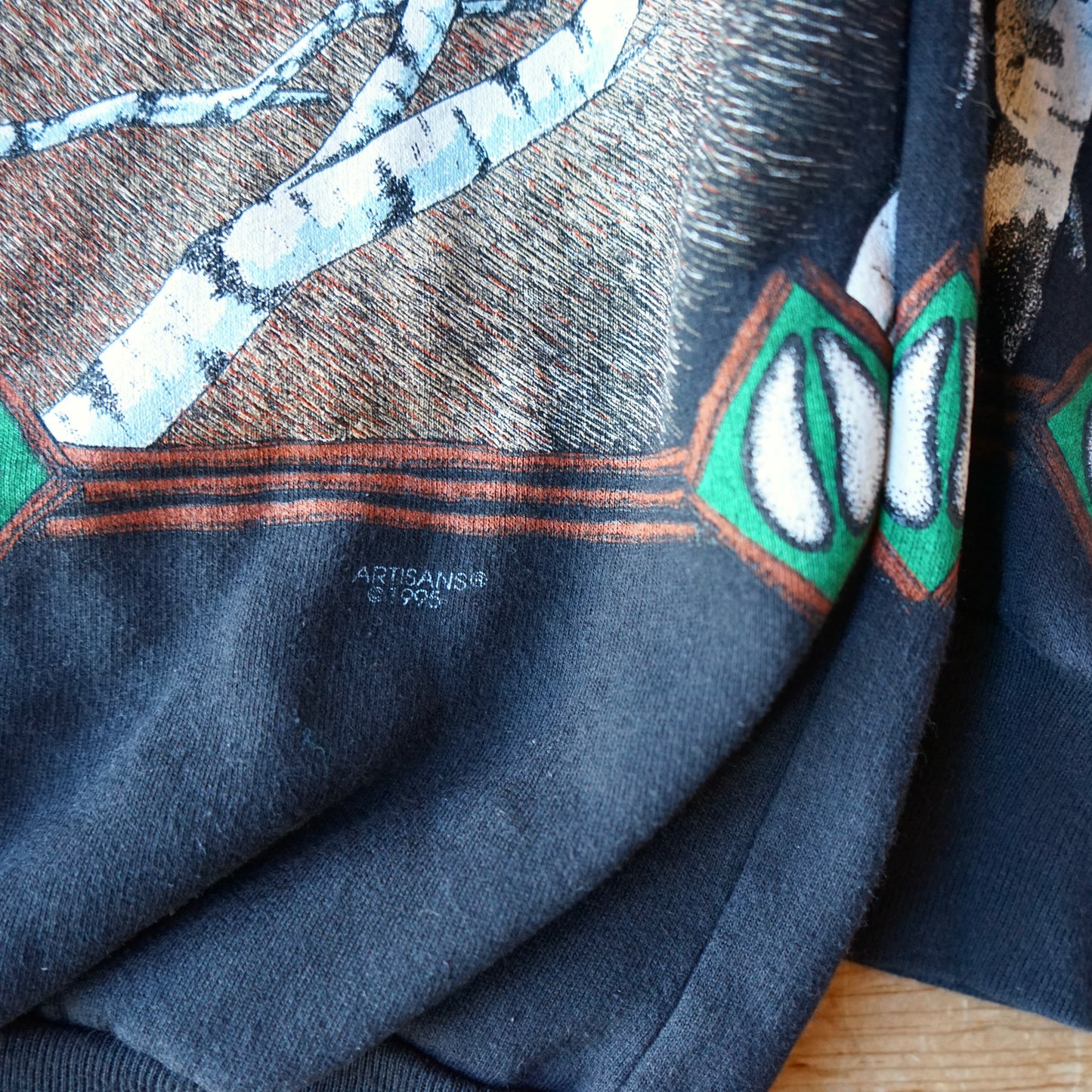 Vintage 1995 Artisans Design Buck Sweatshirt Size S/M