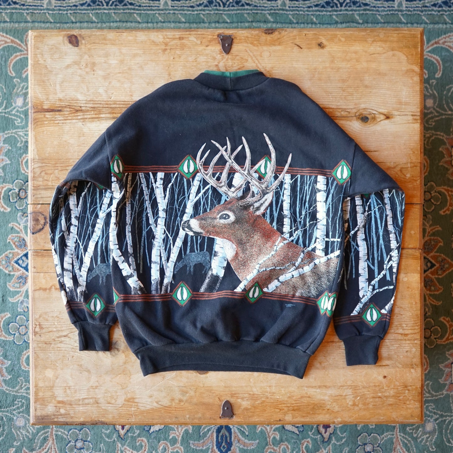 Vintage 1995 Artisans Design Buck Sweatshirt Size S/M