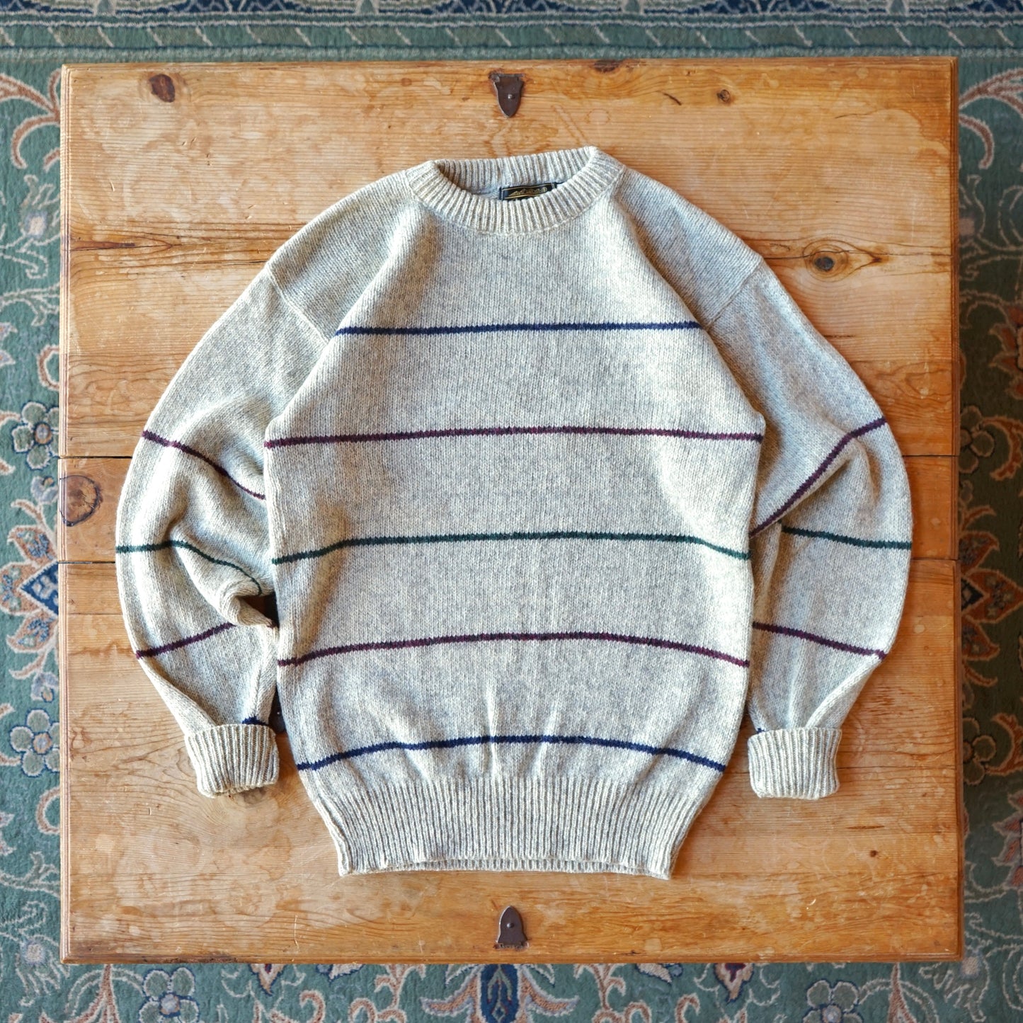 Vintage Eddie Bauer Striped Sweater Size MT