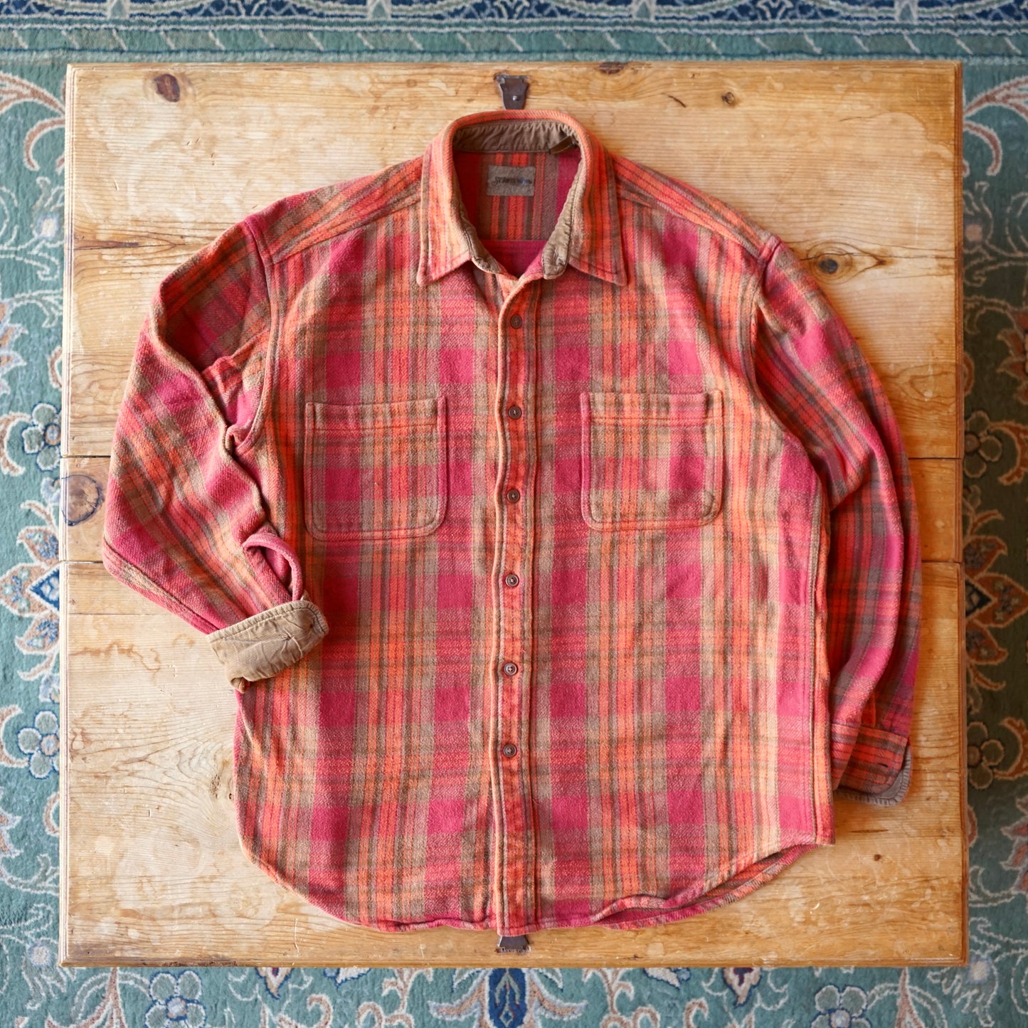 Vintage Heavy Weight St Johns Bay Flannel Size L