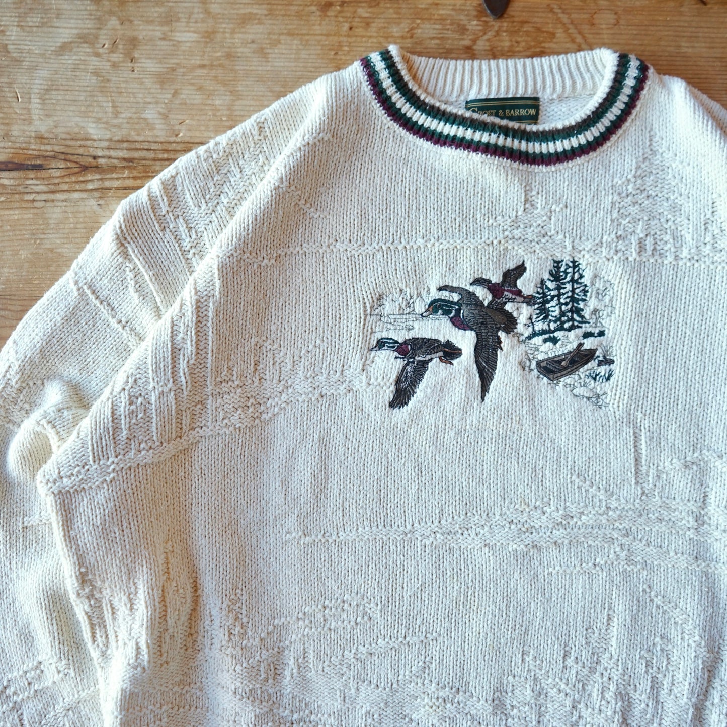Vintage Croft & Barrow Mallard Sweater Size XXL