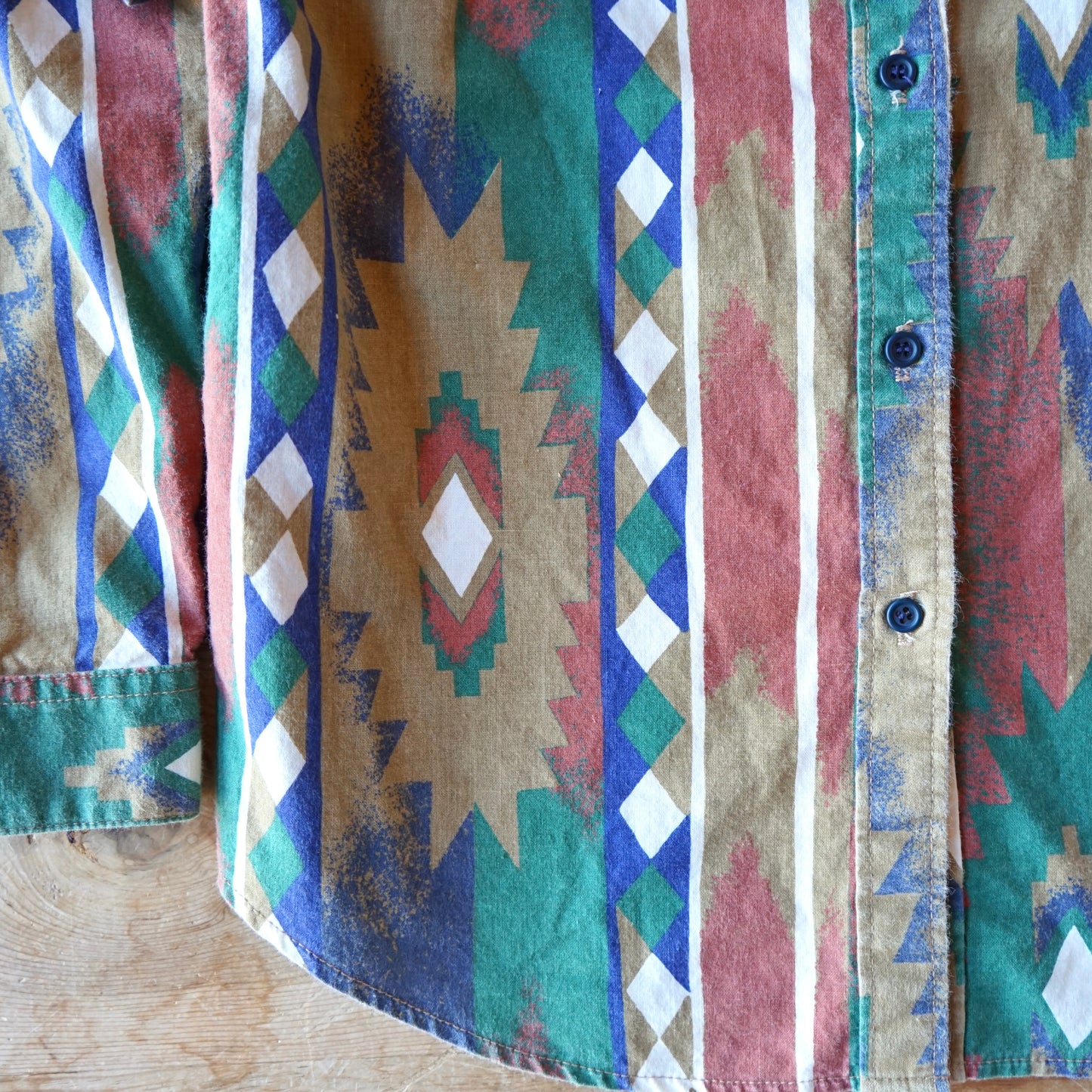 Vintage Cameo Rose Western Button Up Size S