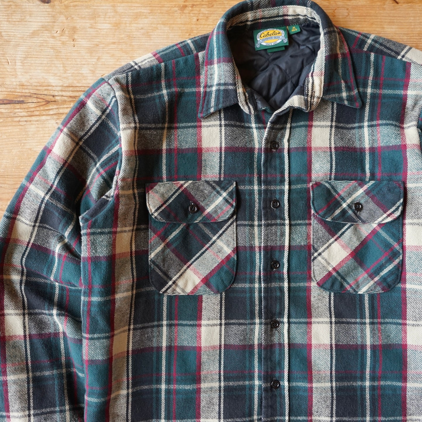 Vintage Cabelas Insulated Flannel Size M/L