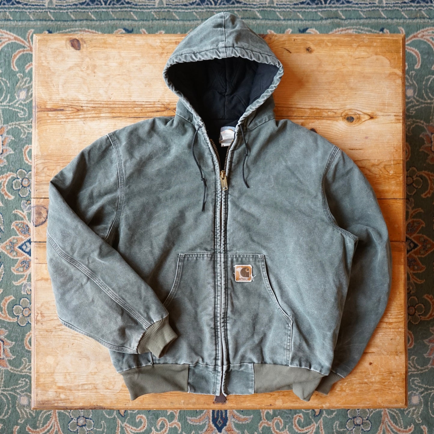 Vintage Moss Green Detroit Carhartt Jacket Size L