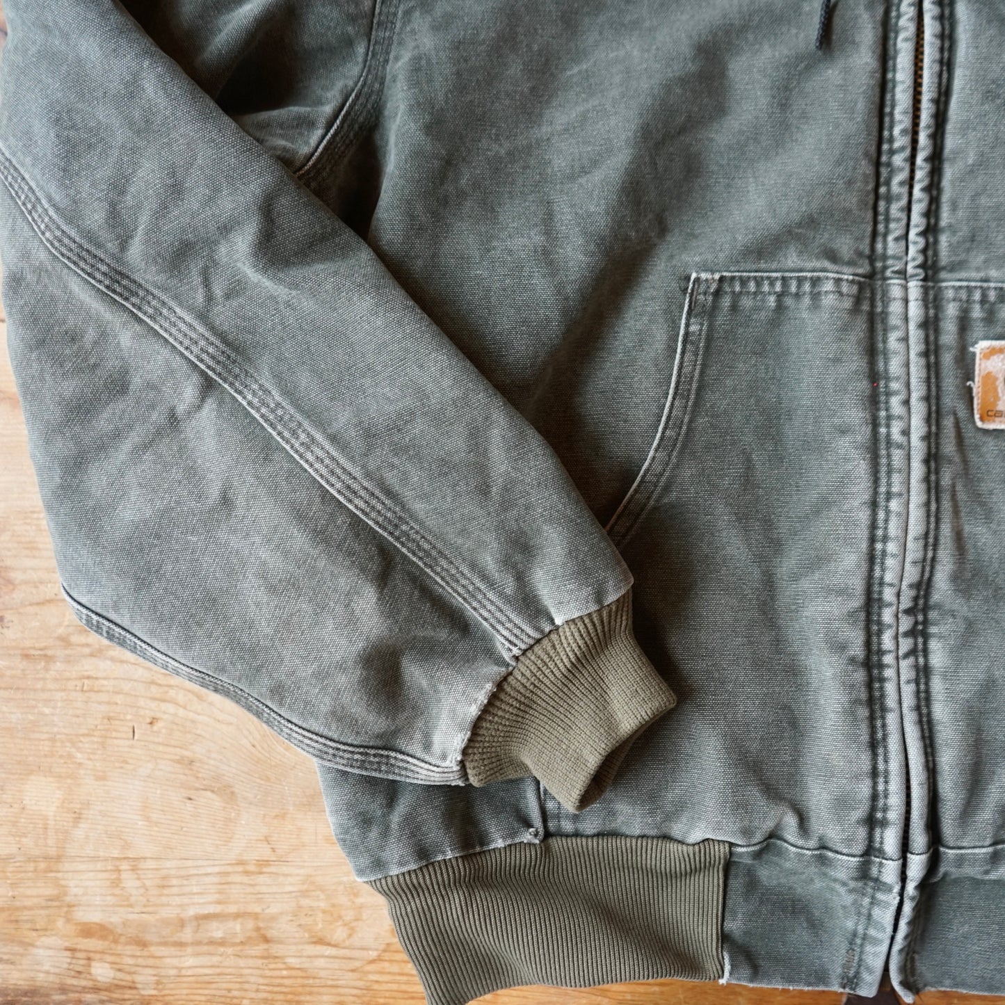 Vintage Moss Green Detroit Carhartt Jacket Size L