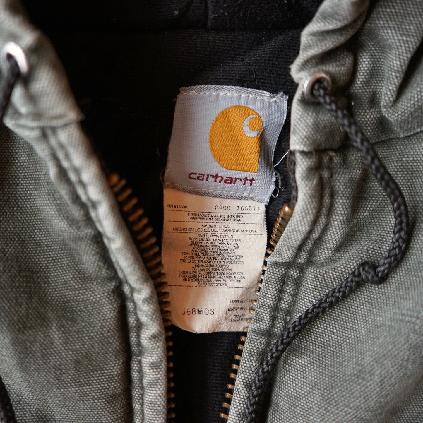 Vintage Moss Green Detroit Carhartt Jacket Size L